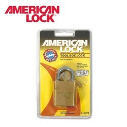 AMERICAN LOCK A101TB Som Pirinç Asma Kilit, 40mm - 2