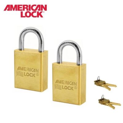 AMERICAN LOCK A102TB Som Pirinç Asma Kilit Seti, 40mm - 1