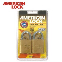 AMERICAN LOCK A102TB Som Pirinç Asma Kilit Seti, 40mm - 2