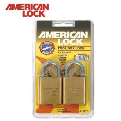 AMERICAN LOCK A102TB Som Pirinç Asma Kilit Seti, 40mm - 2
