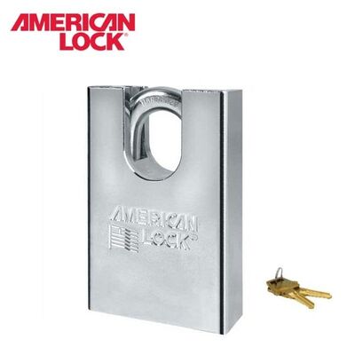 AMERICAN LOCK A748 Saklı Kelepçeli Masif Çelik Asma Kilit, 64mm