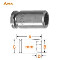 APEX - APEX Sac Metal Vidaları için Kare Uçlu Somun, 1/4