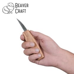 BeaverCraft C14 Çip Oyma Bıçağı - Chip Carving - Thumbnail
