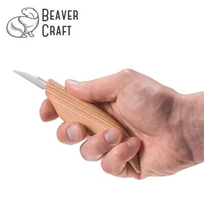 BeaverCraft C15 Ahşap Oyma Bıçağı - İnce Detay 