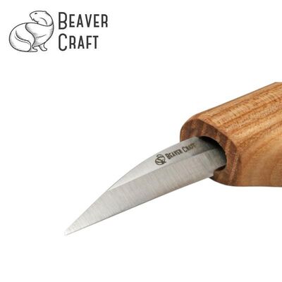 BeaverCraft C15 Ahşap Oyma Bıçağı - İnce Detay 