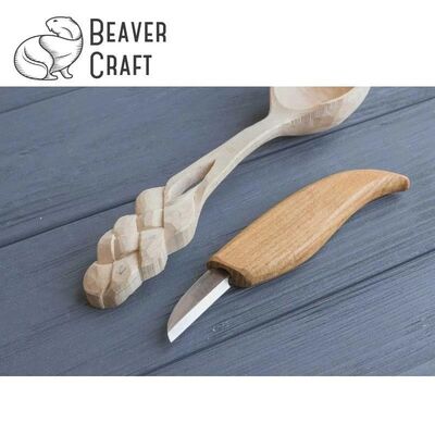 BeaverCraft C2 Ahşap Oyma Bıçağı - Düz Ağız BeaverCraft C2 Ahşap Oyma Bıçağı - Düz Ağız