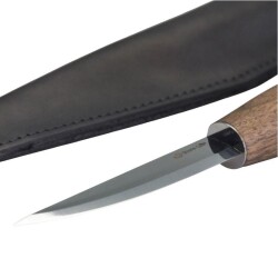 BeaverCraft C4X Ceviz Saplı Deri Kılıflı Sloyd Ahşap Oyma Bıçağı - 4