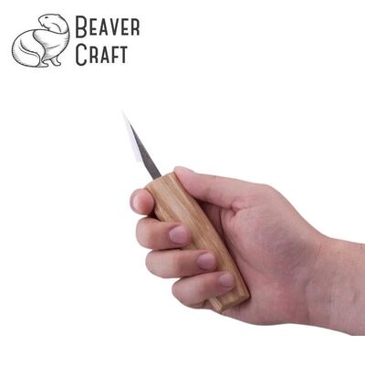BeaverCraft C7 Ahşap Oyma Bıçağı - İnce Detay 