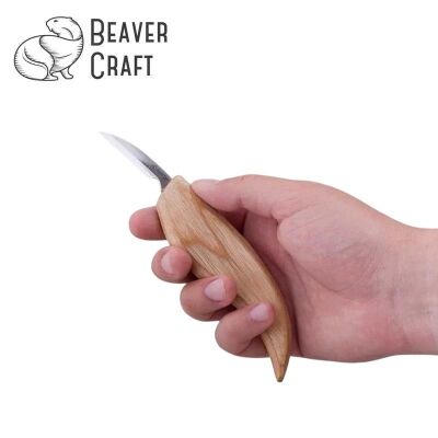 BeaverCraft C8 Ahşap Oyma Bıçağı - Küçük Yontma - 2