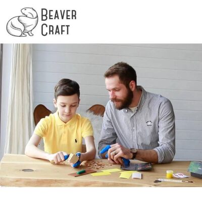 BeaverCraft DIY01 Ahşap Kuş Figürü Oyma Hobi Seti  - 7