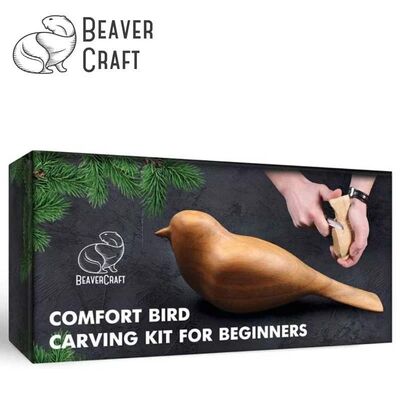 BeaverCraft DIY01 Ahşap Kuş Figürü Oyma Hobi Seti 
