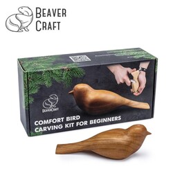 BEAVERCRAFT - BeaverCraft DIY01 Ahşap Kuş Figürü Oyma Hobi Seti 