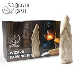 BeaverCraft DIY03 Ahşap Sihirbaz Figürü Oyma Hobi Seti 