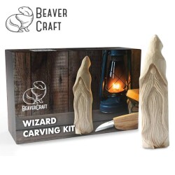 BeaverCraft DIY03 Ahşap Sihirbaz Figürü Oyma Hobi Seti 
