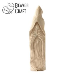 BeaverCraft DIY03 Ahşap Sihirbaz Figürü Oyma Hobi Seti  - 3