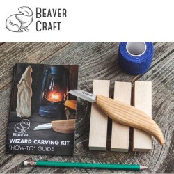 BeaverCraft DIY03 Ahşap Sihirbaz Figürü Oyma Hobi Seti  - 5