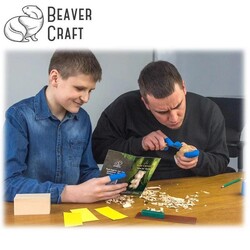 BeaverCraft DIY05 Ahşap Ayı Figürü Oyma Hobi Seti - Thumbnail