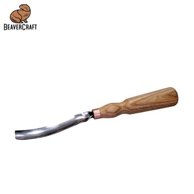 BeaverCraft G7L/20 Bükülmüş Oluklu Ahşap Oyma Iskarpelası, 20mm