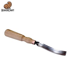 BeaverCraft G7L/20 Bükülmüş Oluklu Ahşap Oyma Iskarpelası, 20mm - Thumbnail