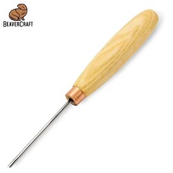 BeaverCraft K12/02 V Ağız 60 Derece Ahşap Oyma Iskarpelası