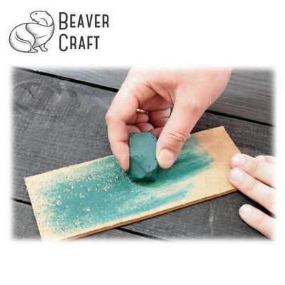 BeaverCRaft LS2P1 Deri Bileme Kayışı ve Parlatma Macunu Seti, 2 Parça