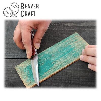 BeaverCRaft LS2P1 Deri Bileme Kayışı ve Parlatma Macunu Seti, 2 Parça