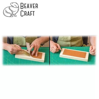 BeaverCraft LS2P11 Deri Bileme Kayışı ve Parlatma macunu Seti, 3 Parça