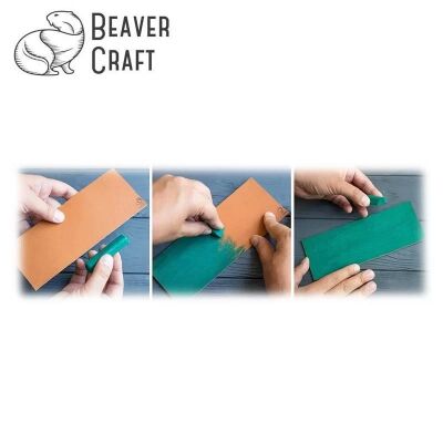 BeaverCraft LS2P11 Deri Bileme Kayışı ve Parlatma macunu Seti, 3 Parça - 4