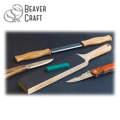 BeaverCraft LS6P1 Çift Yüzeyli Deri Masat ve Parlatma Macunu Seti, 2 Parça