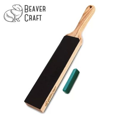 BeaverCraft LS6P1 Çift Yüzeyli Deri Masat ve Parlatma Macunu Seti, 2 Parça - 1