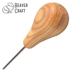 BeaverCraft P12/02 Avuç İçi Derin Oluklu Ahşap Oyma Iskarpelası, 2mm  - 2