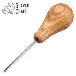 BeaverCraft P12/02 Avuç İçi Derin Oluklu Ahşap Oyma Iskarpelası, 2mm - Thumbnail