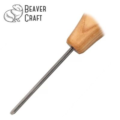 BeaverCraft P12/02 Avuç İçi Derin Oluklu Ahşap Oyma Iskarpelası, 2mm 