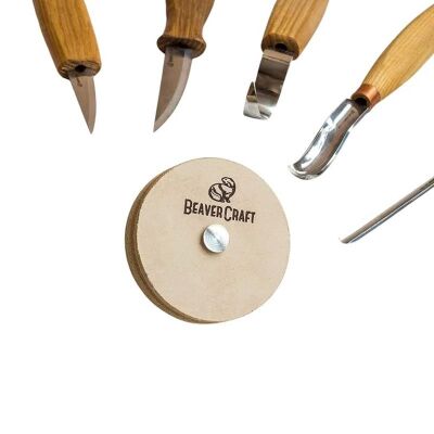 BeaverCraft PW1 Deri Parlatma ve Bileme Tekerleği, 76 mm - 4