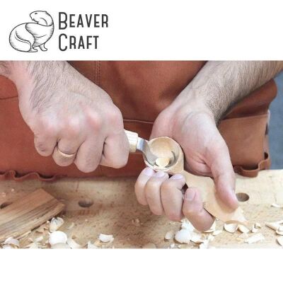 BeaverCraft S01 Ahşap Kuksa Kaşık Oyma Bıçağı Seti, 4 Parça - 4