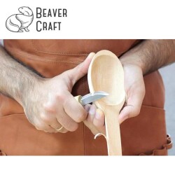 BeaverCraft S01 Ahşap Kuksa Kaşık Oyma Bıçağı Seti, 4 Parça - 5