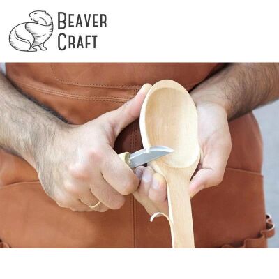 BeaverCraft S01 Ahşap Kuksa Kaşık Oyma Bıçağı Seti, 4 Parça - 5