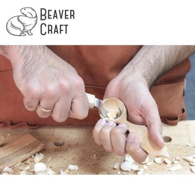BeaverCraft S02 Ahşap Kuksa Kaşık Oyma Bıçağı Seti, 4 Parça - 3