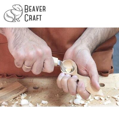 BeaverCraft S02 Ahşap Kuksa Kaşık Oyma Bıçağı Seti, 4 Parça