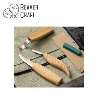 BeaverCraft S13 Ahşap Kuksa Kaşık Oyma Bıçağı Seti, 6 Parça