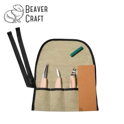 BeaverCraft S13 Ahşap Kuksa Kaşık Oyma Bıçağı Seti, 6 Parça