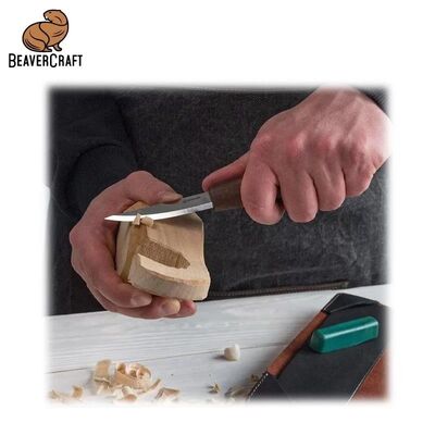 BeaverCraft S14X Premium Ceviz Saplı Ahşap Kaşık Oyma Seti, 6 Parça