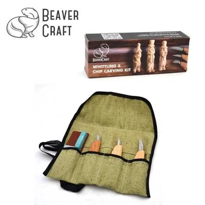 BeaverCraft S15 Çip Oyma ve Yontma Bıçağı Seti, 6 Parça