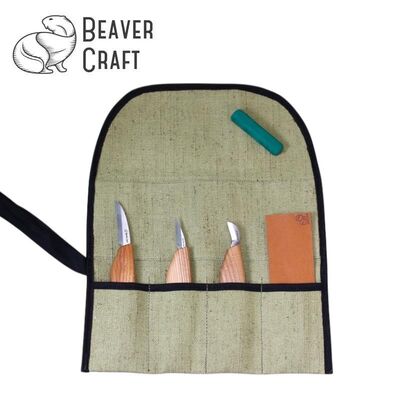 BeaverCraft S15 Çip Oyma ve Yontma Bıçağı Seti, 6 Parça