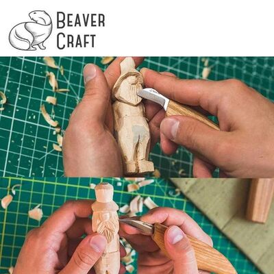 BeaverCraft S16 Çip Oyma ve Yontma Bıçağı Seti, 7 Parça