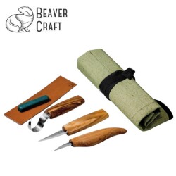 BeaverCraft S17 Ahşap Oyma Bıçağı Seti, 6 Parça - 1