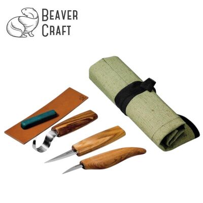 BeaverCraft S17 Ahşap Oyma Bıçağı Seti, 6 Parça - 1