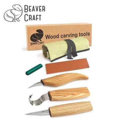 BeaverCraft S17 Ahşap Oyma Bıçağı Seti, 6 Parça