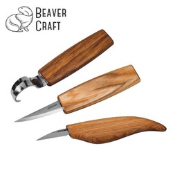 BeaverCraft S17 Ahşap Oyma Bıçağı Seti, 6 Parça - Thumbnail