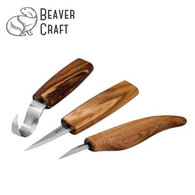 BeaverCraft S17 Ahşap Oyma Bıçağı Seti, 6 Parça